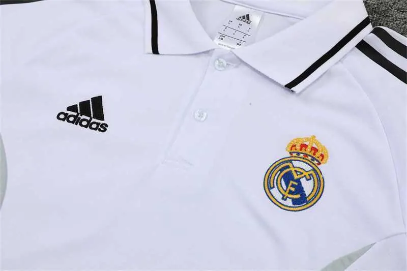 Real Madrid Polo white-black with three sides 10