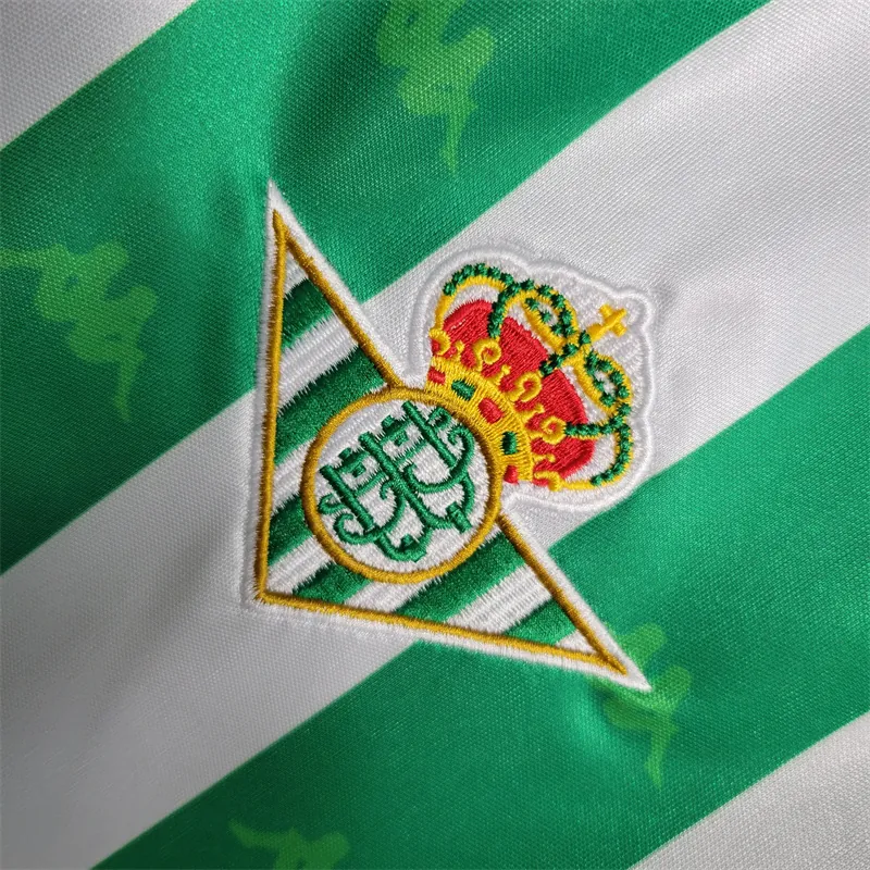 95-97 Retro Betis Home Long Sleeve Size S-XXL Soccer Jerseys 2