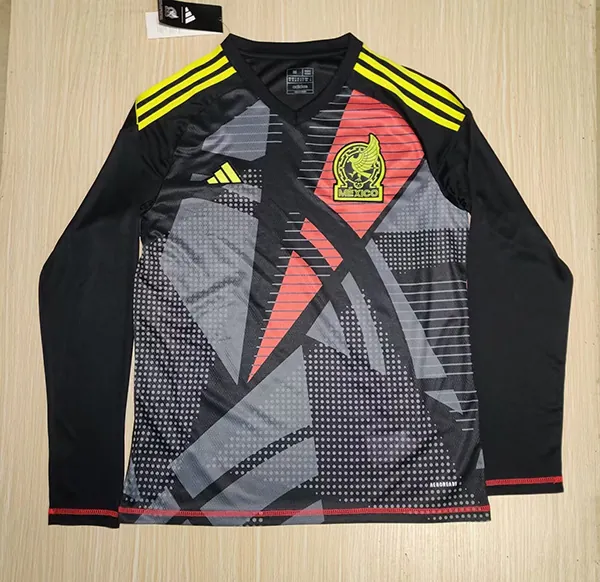 2024 Mexico Goalkeeper Black Kit Long Sleeve Shirt Football AAAAJersey Yupoo 2