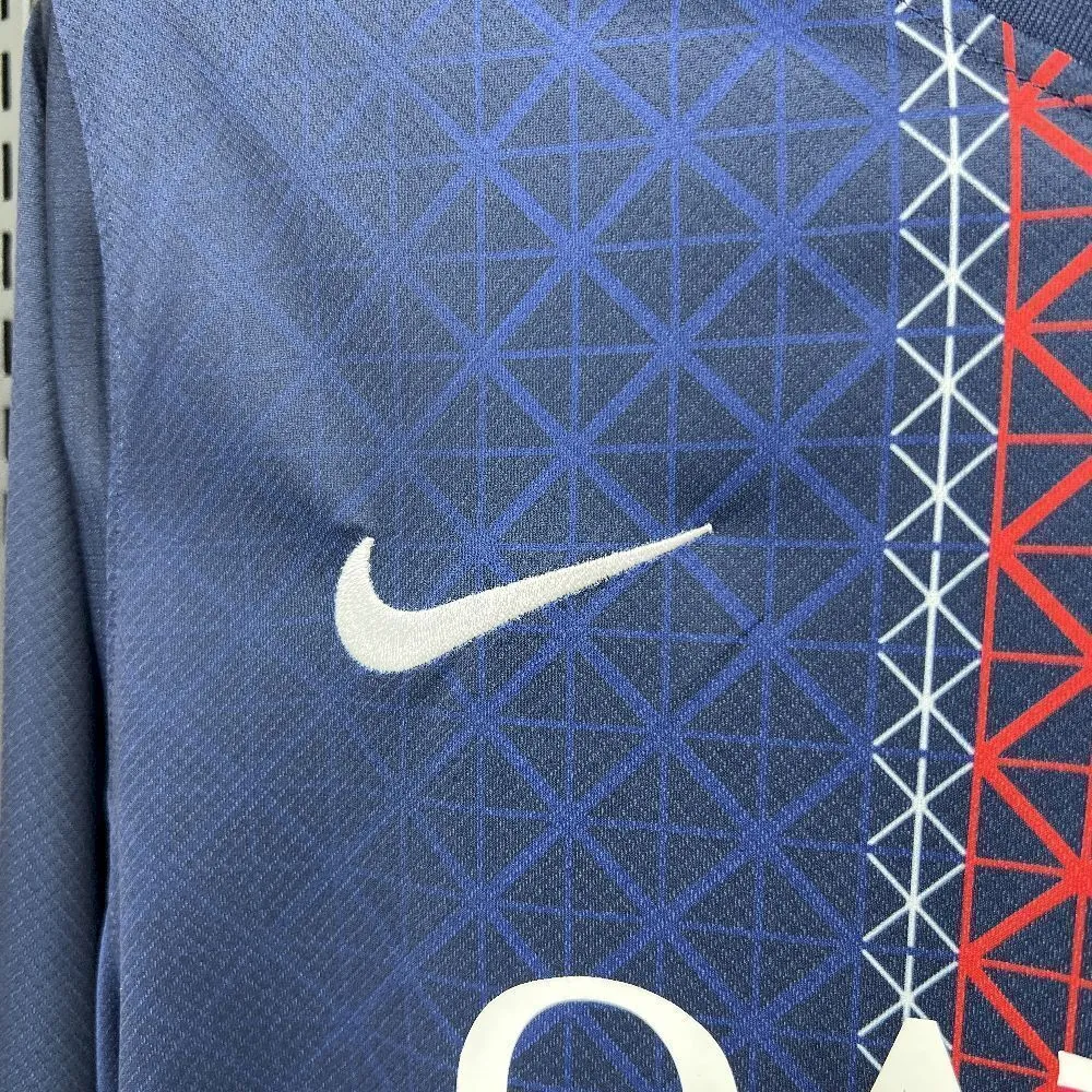 25-26 PSG Home Kit Football Long Sleeve T-Shirt AAAAJersey Supply Yupoo 2