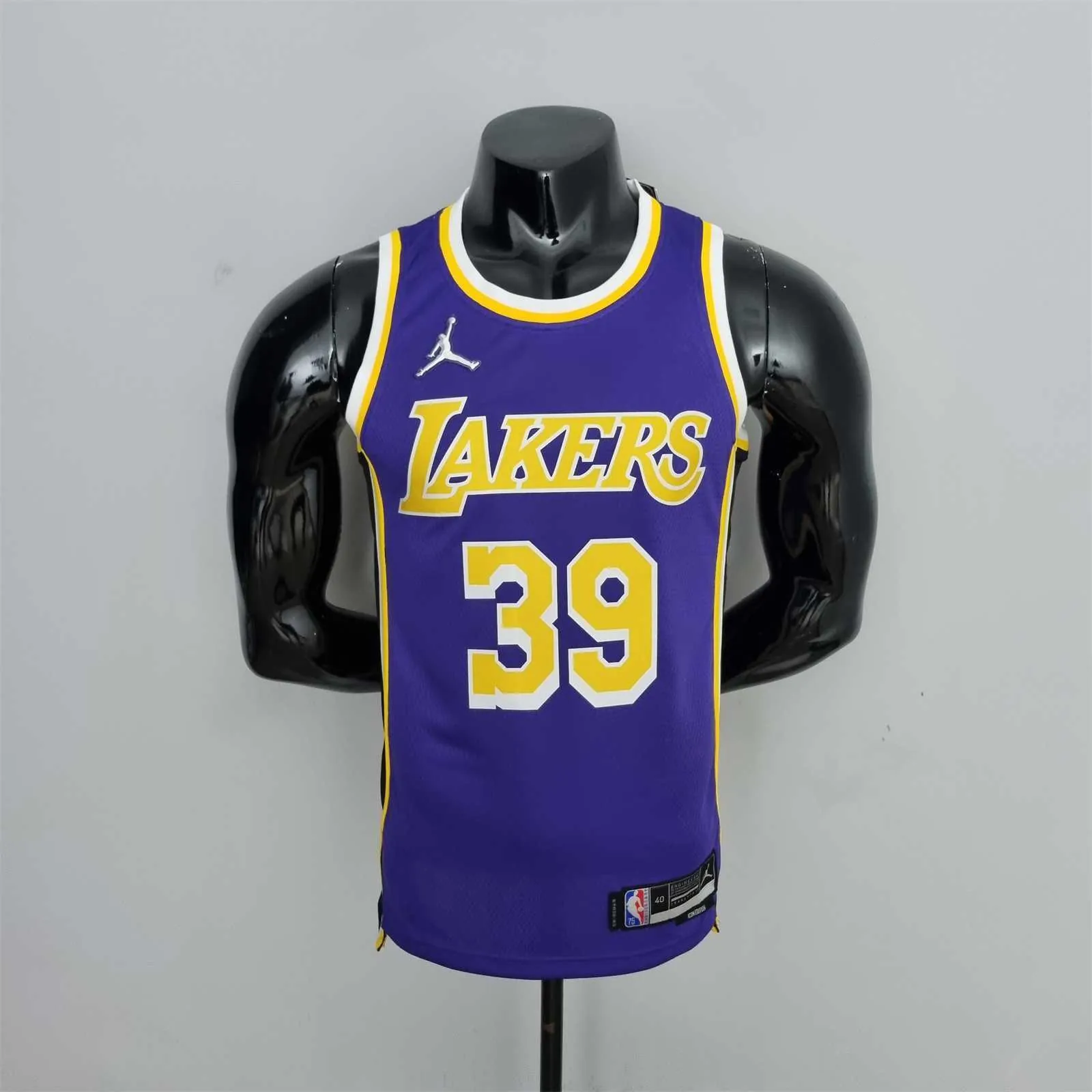 75th Anniversary Howard #39 Los Angeles Lakers Jordan Purple NBA Jersey 10