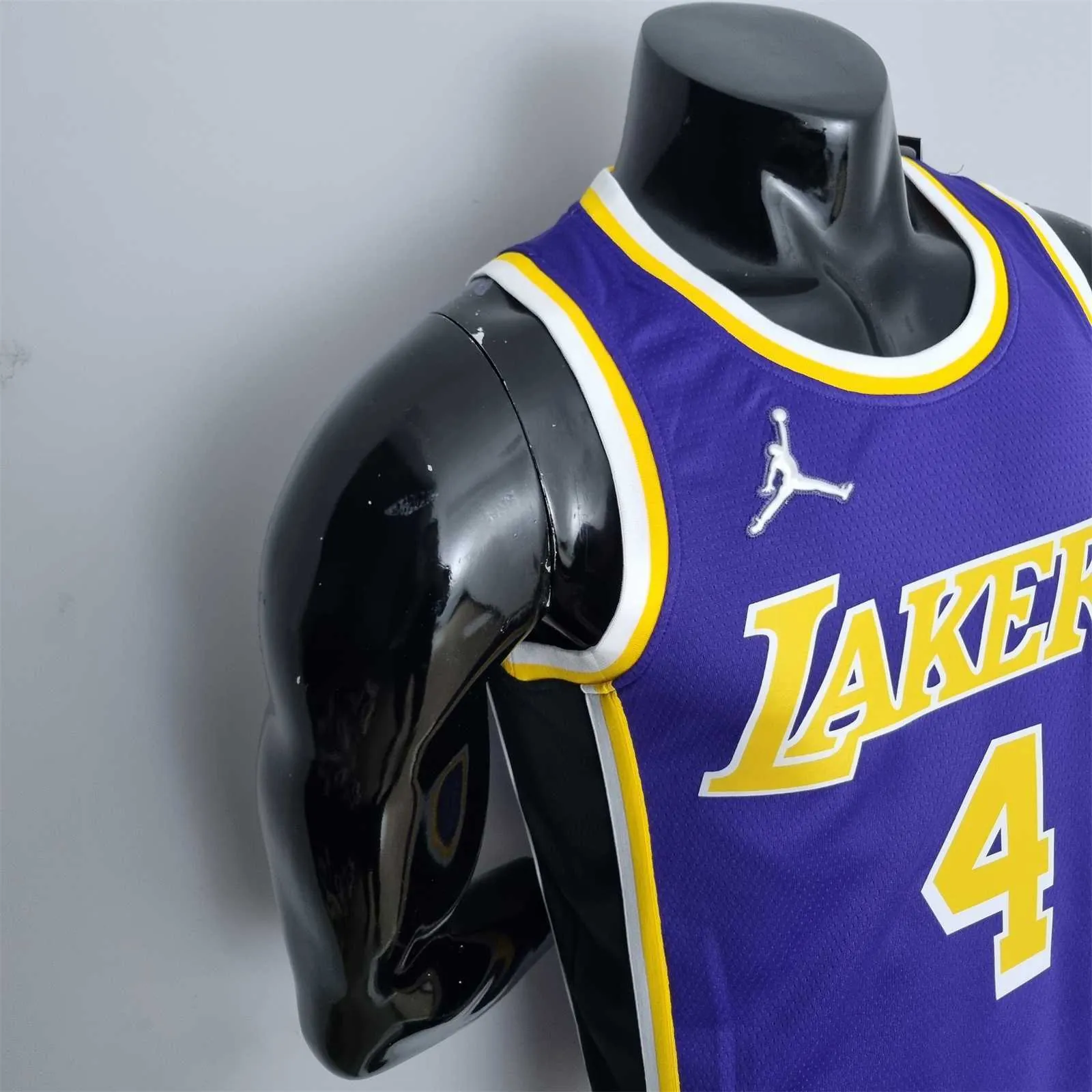 75th Anniversary Rondo #4 Los Angeles Lakers Jordan Purple NBA Jersey 5