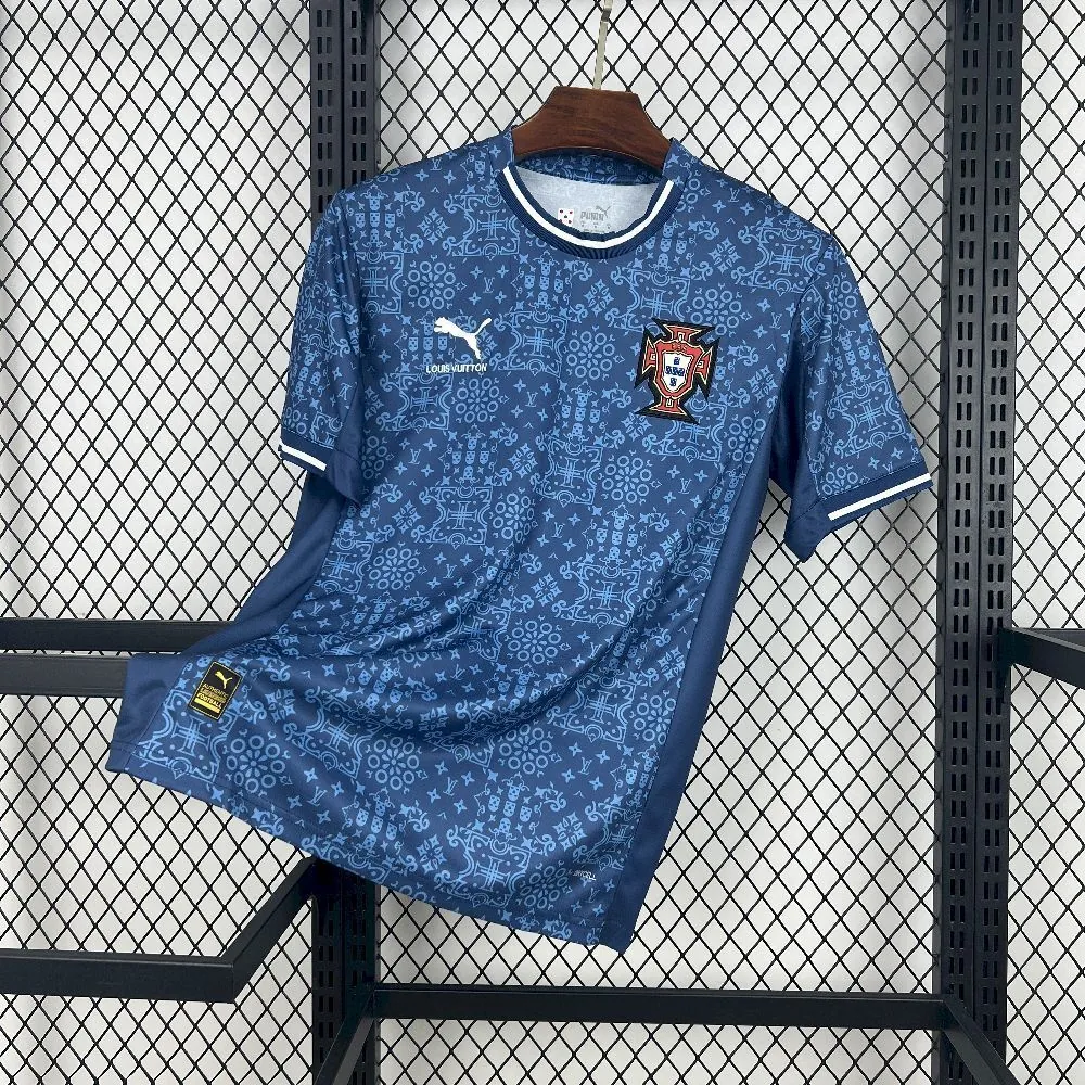 2025 Portugal LV Co-Branded Edition Football T-Shirt AAAAJersey Supplier Yupoo 5