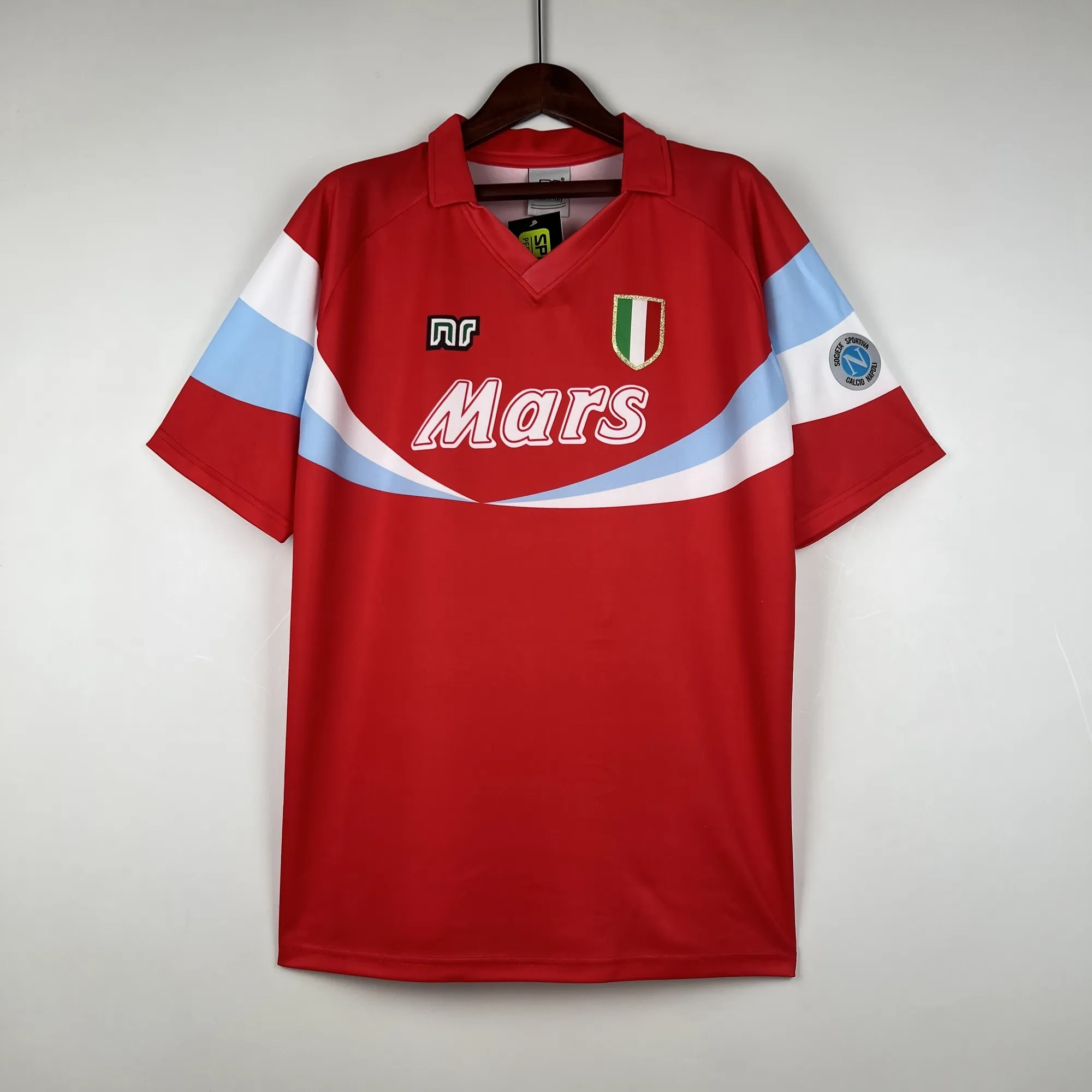 90-91 Napoli away S-XXL football t-shirt 9