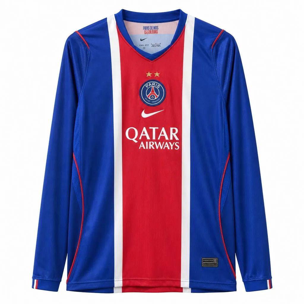 26-27 PSG Home Kit Football Long Sleeve T-Shirt AAAAJersey Supply Yupoo 9 4