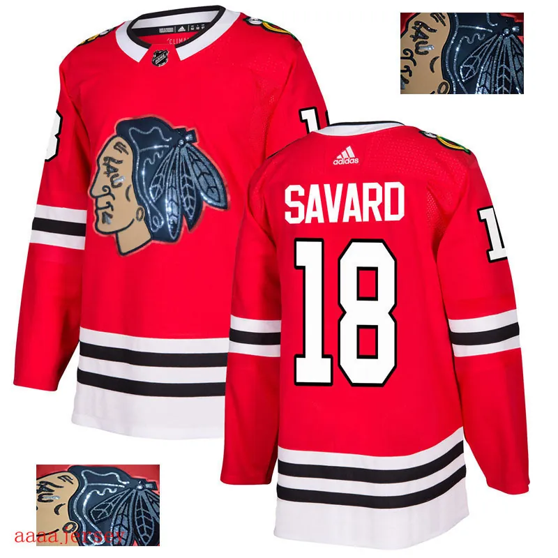 2018 Chicago Blackhawks ice hockey jersey M-3XL 芝加哥黑鹰队时尚亮片款冰球服 40