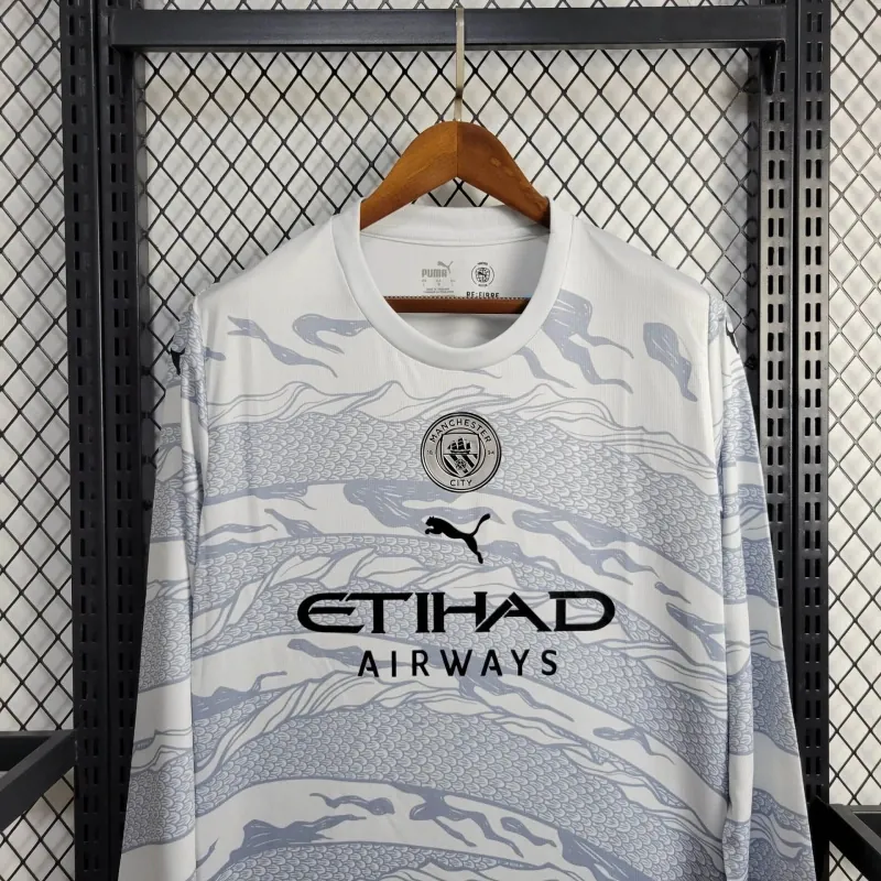 24-25 Manchester City The Year of Dragon Kit Long Sleeve Shirt Jersey Supplier Yupoo 2
