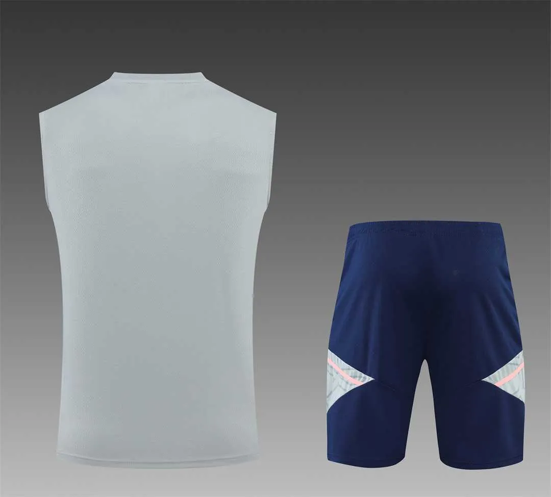 22-23 Arsenal vest training suit kit Grey 5