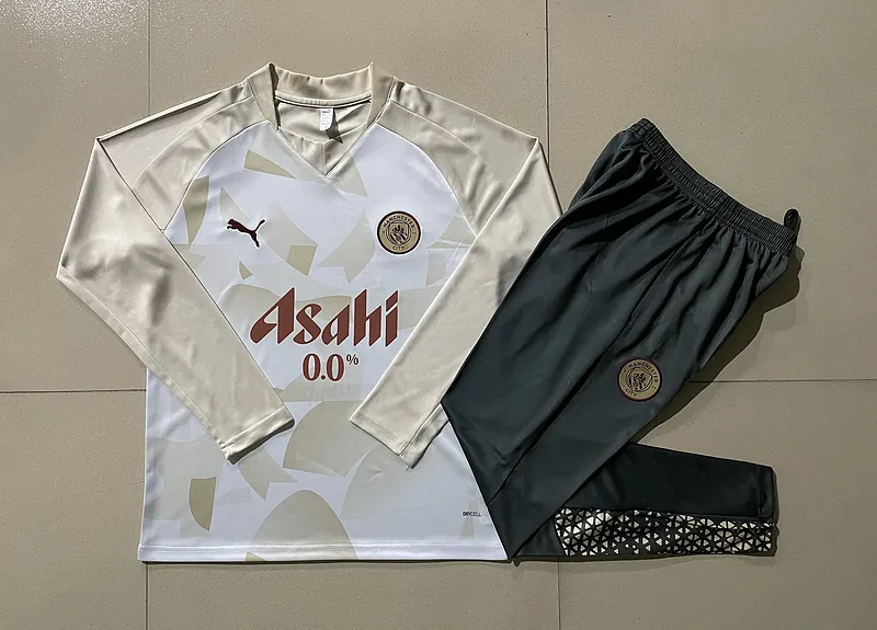 23-24 Manchester City Long Sleeve Training Suit Football Shirts 1