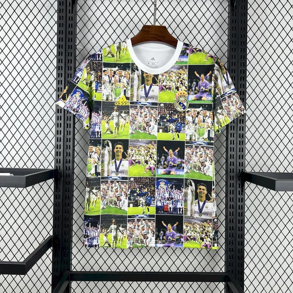 25-26 Real Madrid 15 UCL Champions Special Edition T-Shirt Football Apparels Soccer AAAAJersey 5