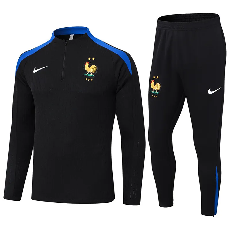 2024 France Long Sleeve Training Suit Football Shirts 3