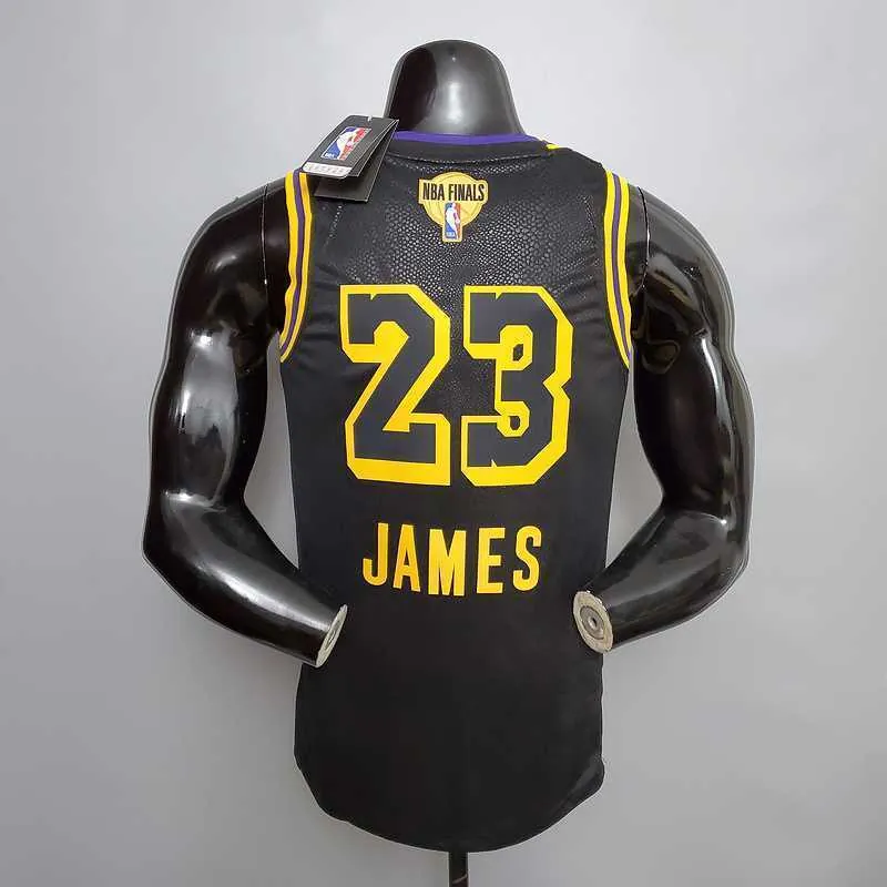 New James #23 Lakers black 6