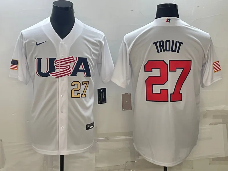 USA 2023 World Cup Baseball Jerseys 23