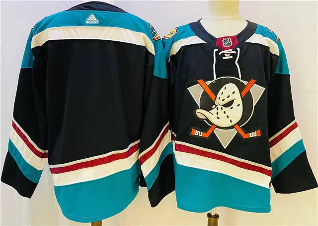 Ducks retro ice hockey jersey 【ID10061614】M-3XL 阿纳海姆鸭队复古冰球服定制款 2