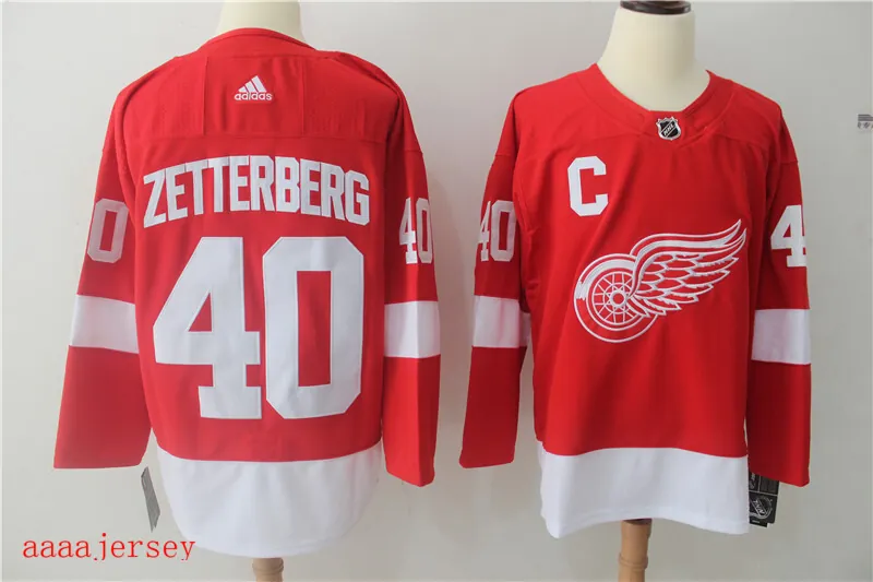 Detroit Red Wings ice hockey jersey M-3XL 底特律红翼队冰球服 7