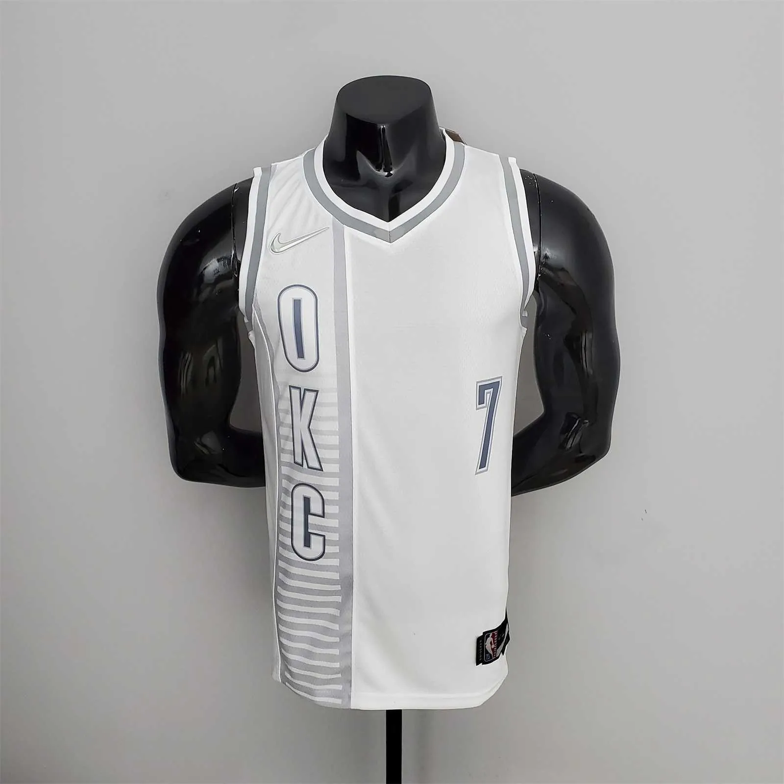 75th Anniversary 2202 Season Oklahoma City Thunder ANTHONY#7 City Edition White NBA Jersey 9