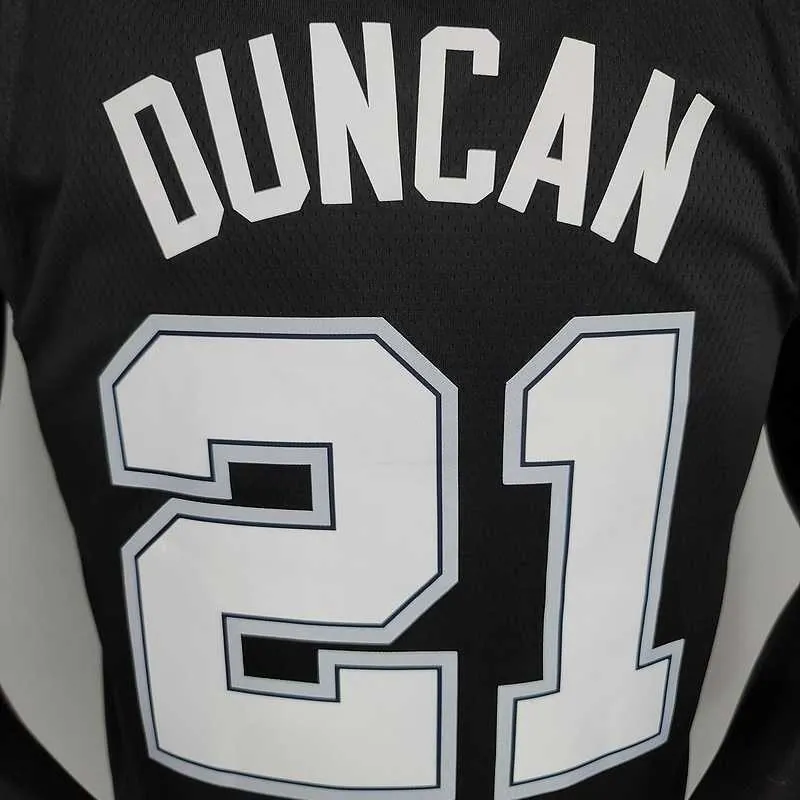 New DUNCAN#21 season Spurs City Edition black 4