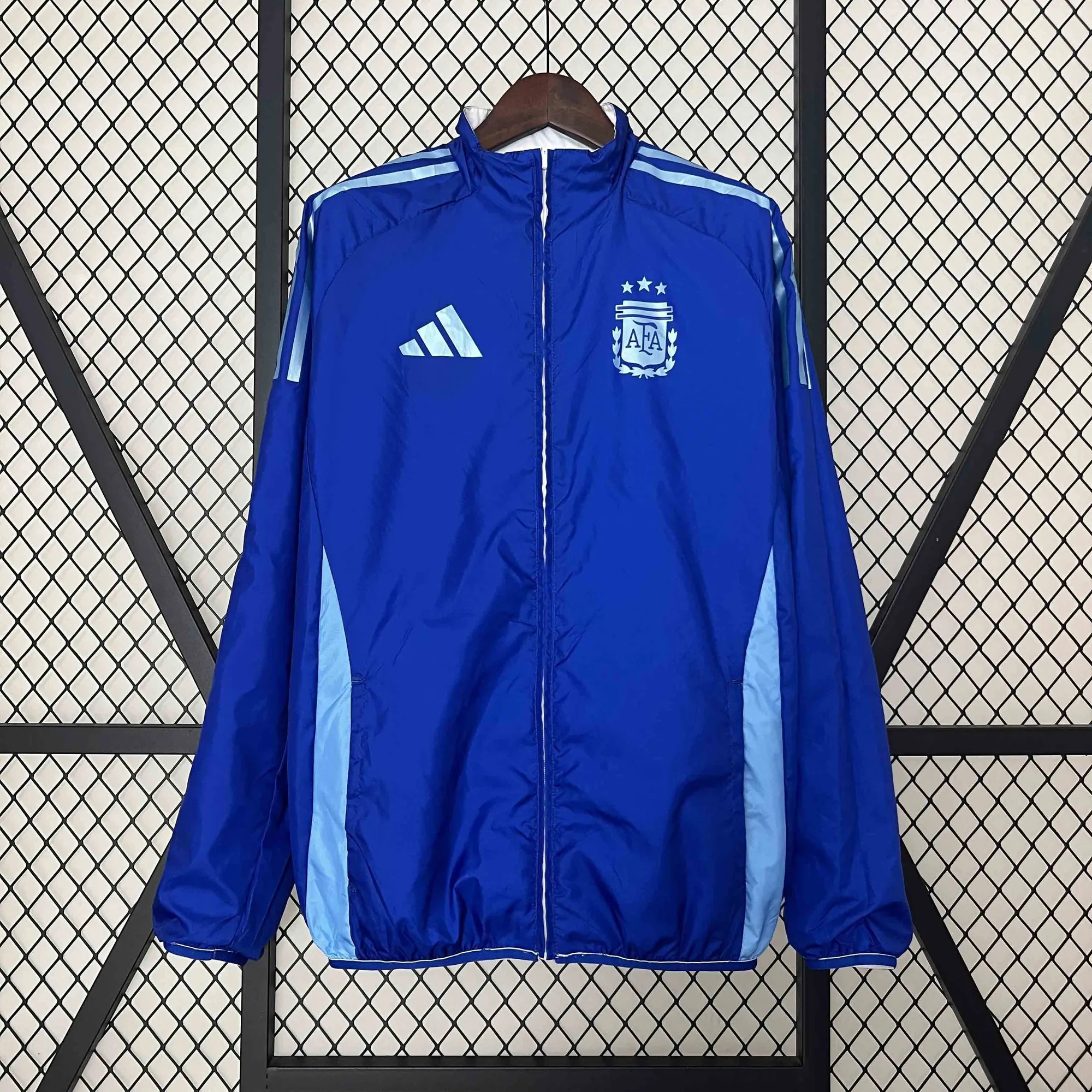 2024 Argentina Trench Coat Reversible Windbreaker Double-Sides Jacket 5