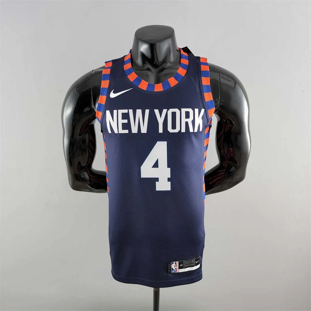 New York Knicks ROSE #4 Striped NBA Jersey 8