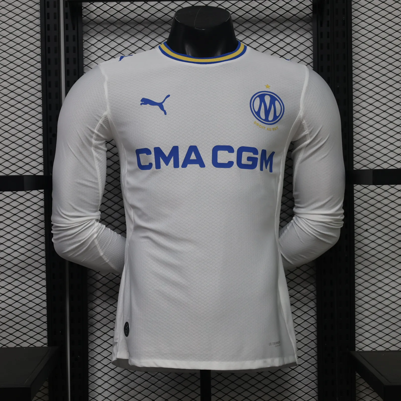 26-27 Marseille Home Mens Kit Player Version Football Long Sleeve Shirt AAAAJersey Supply Yupoo 8 6