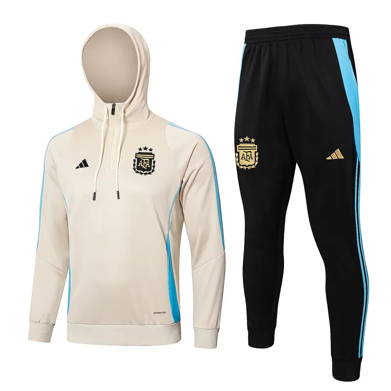 2024 Argentina Hoodie Long Sleeve Training Suit Football Shirts 4