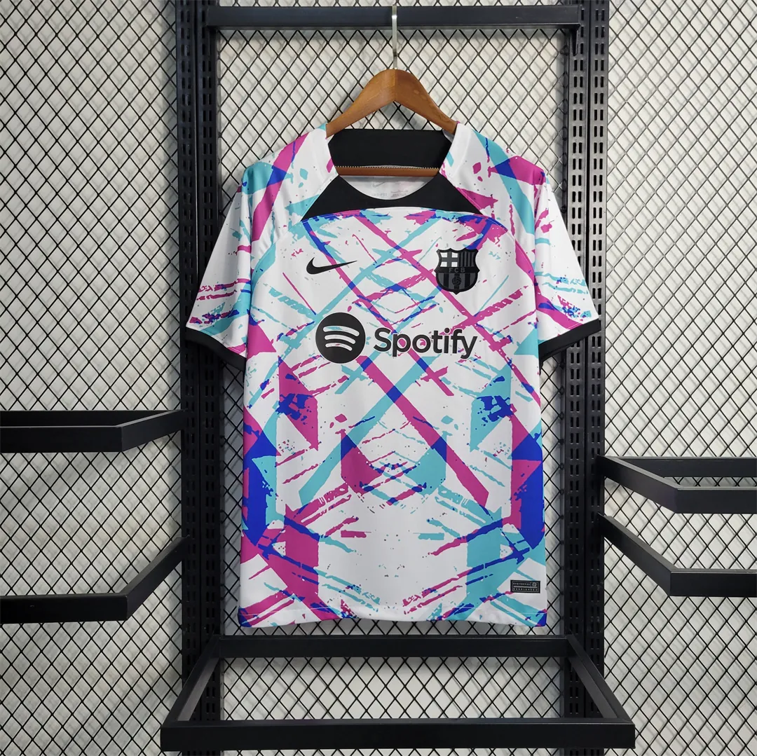 23-24 Barcelona White Training Suit 9
