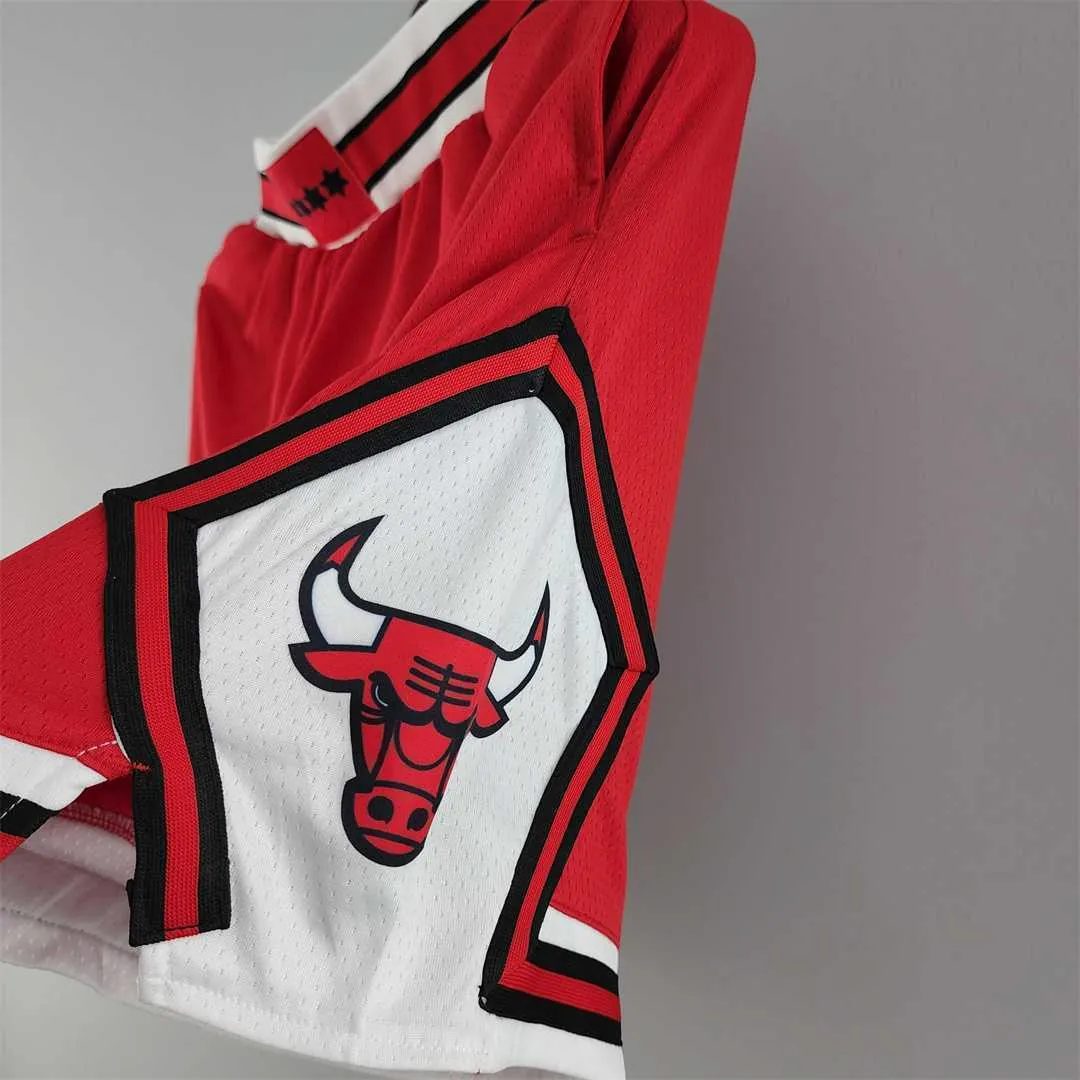 Chicago Bulls red NBA shorts 4