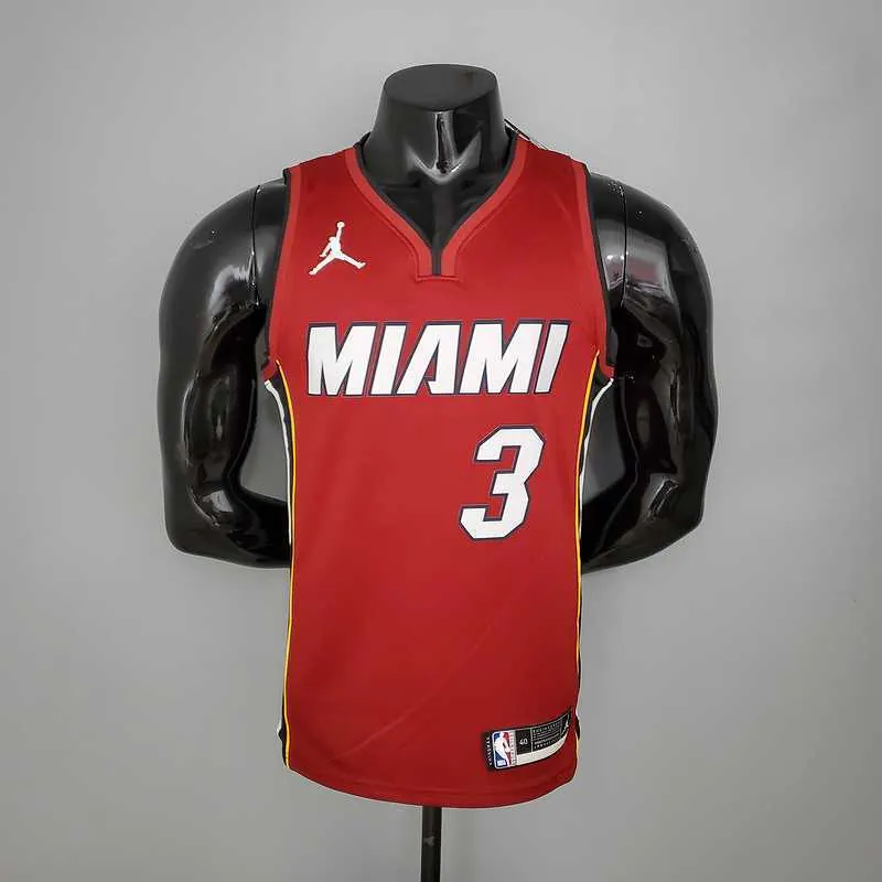 New Miami Heat Jordan WADE#3 Burgundy 9