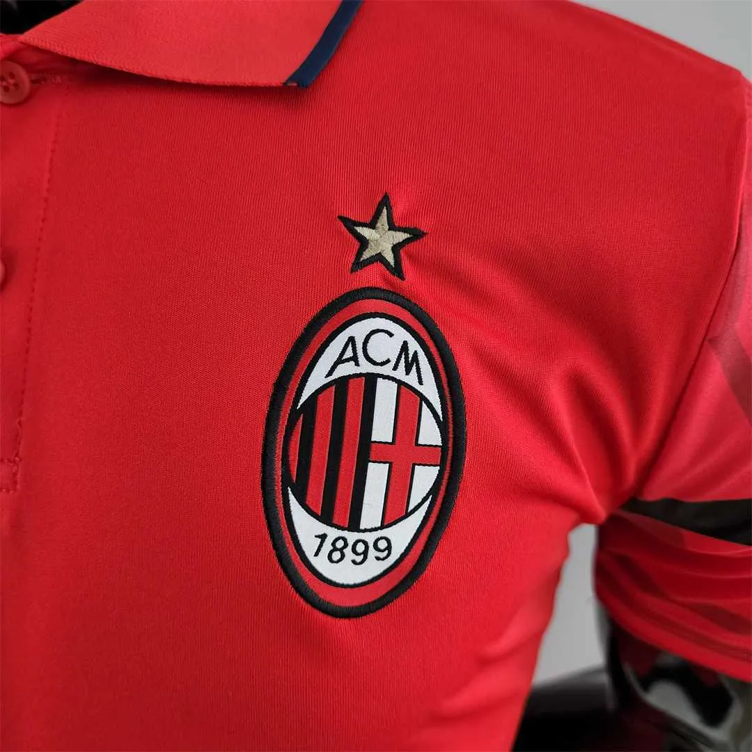 22-23 AC Milan red POLO 4