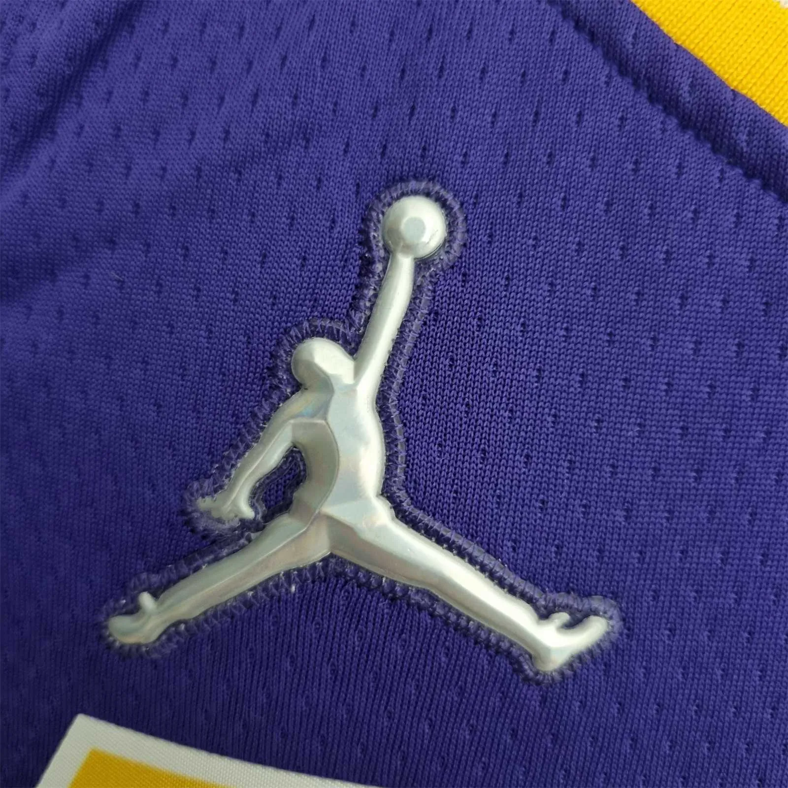 75th Anniversary Davis #3 Los Angeles Lakers Jordan Purple NBA Jersey 1