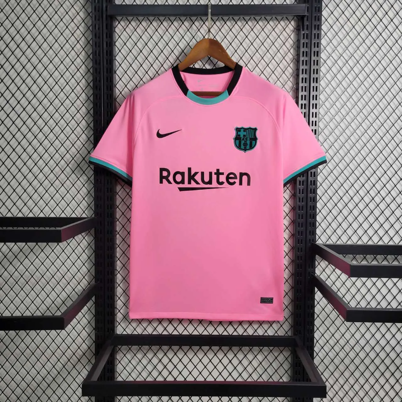 20-21 Barcelona Pink S-XXL Cheap Soccer Jerseys 6