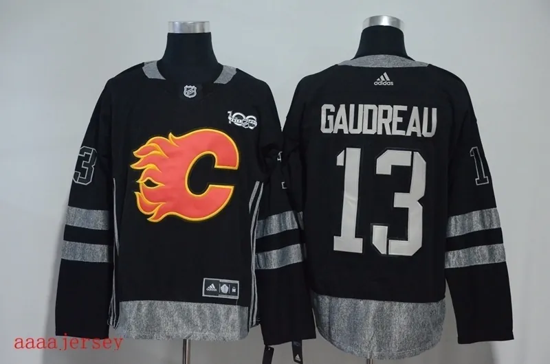 Calgary Flames ice hockey jersey M-3XL 卡加利火焰队冰球服 2