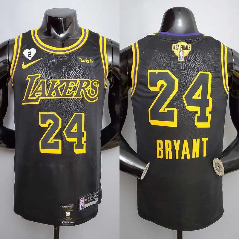 New Bryant #24 Lakers black 17