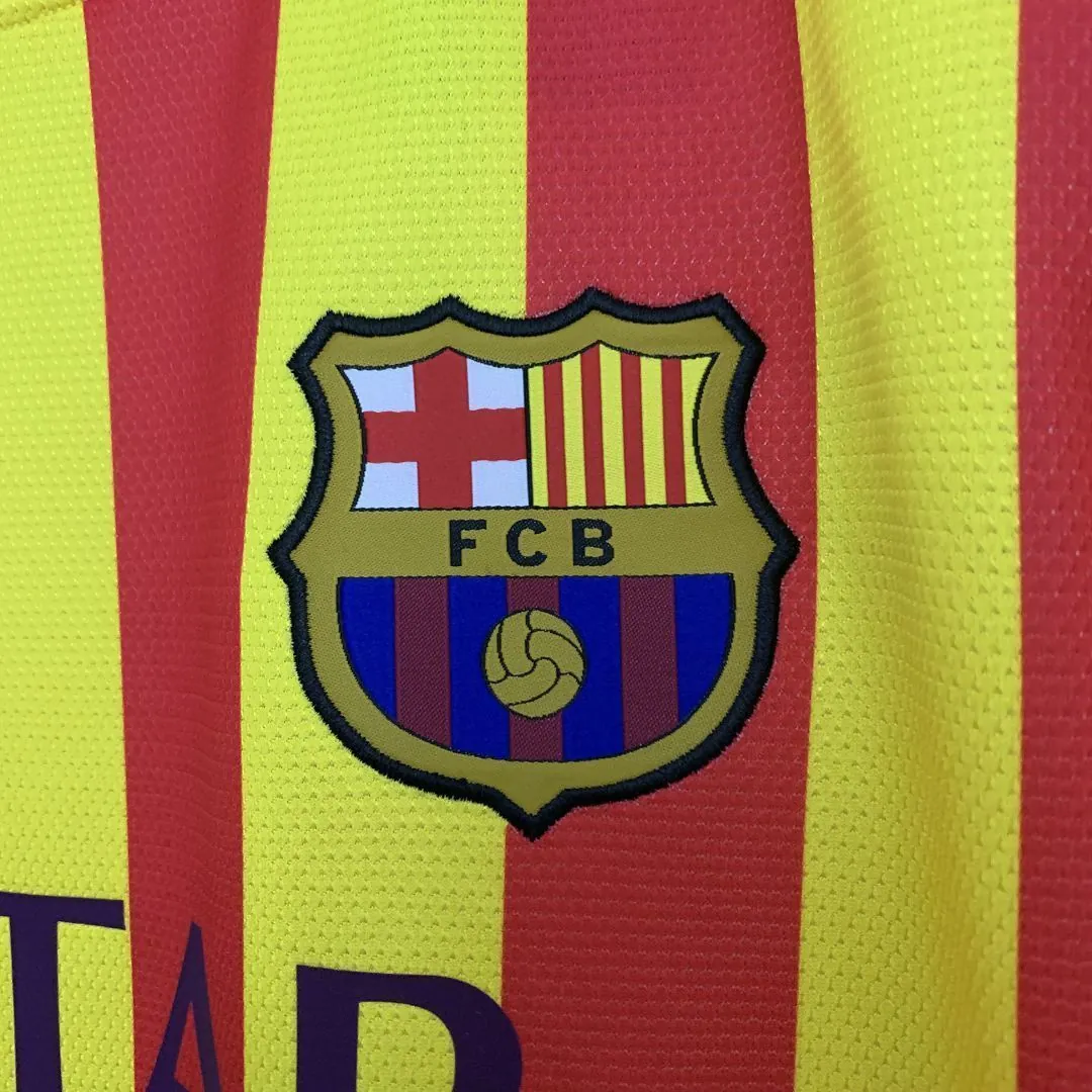 13-14 Barcelona Away Retro Kit Vintage Shirt AAAAJersey Wholesale Yupoo 1