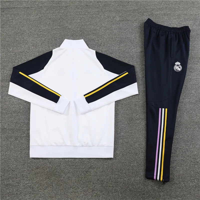 23-24 Real Madrid White Jacket Suits Cheap Jerseys Yupoo 1