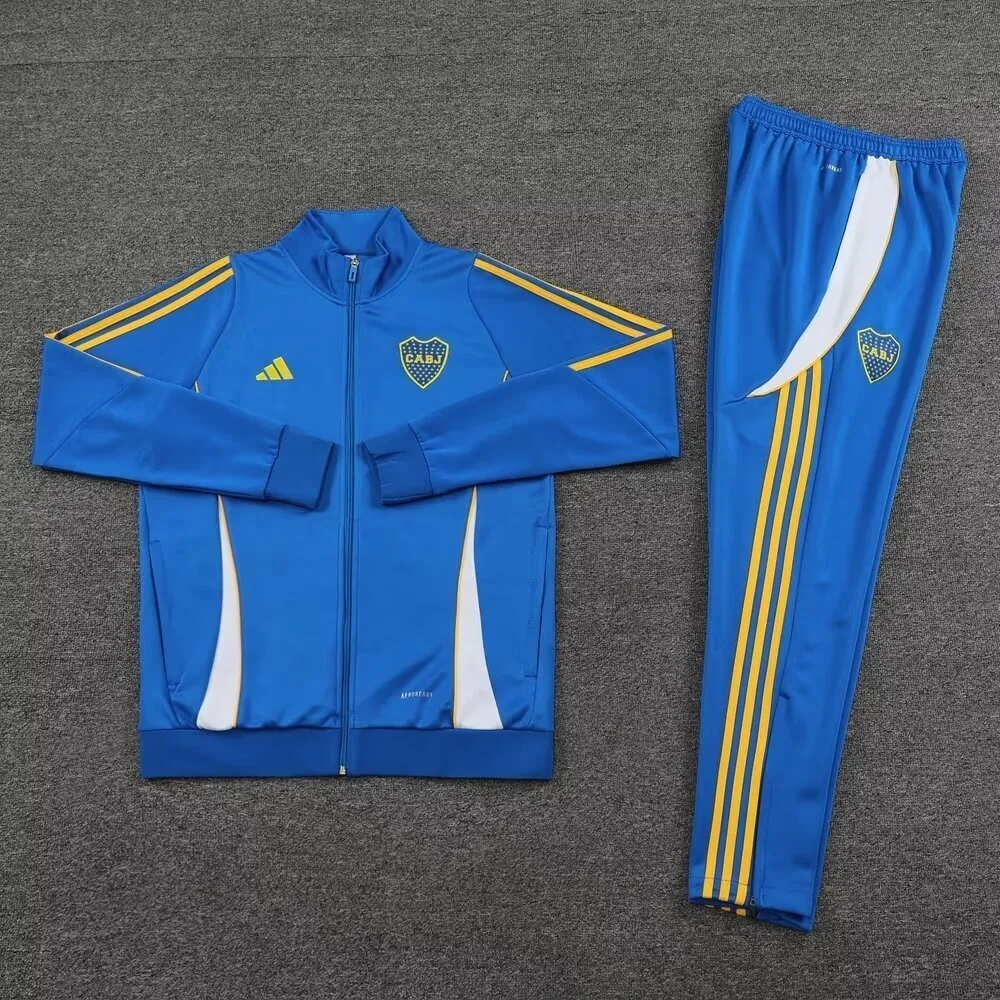 24-25 Boca Long Sleeve Kit Blue Jacket Suits Football AAAAJersey Yupoo 1
