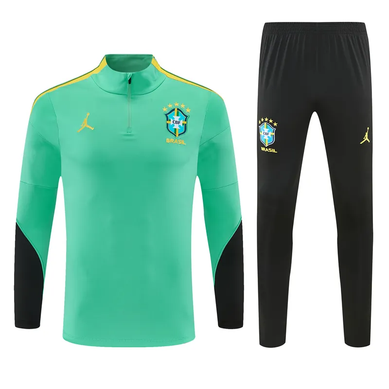 2026 Brazil Mens Kit Football Aldult Training Long Sleeve Tracksuit Yupoo 5 1