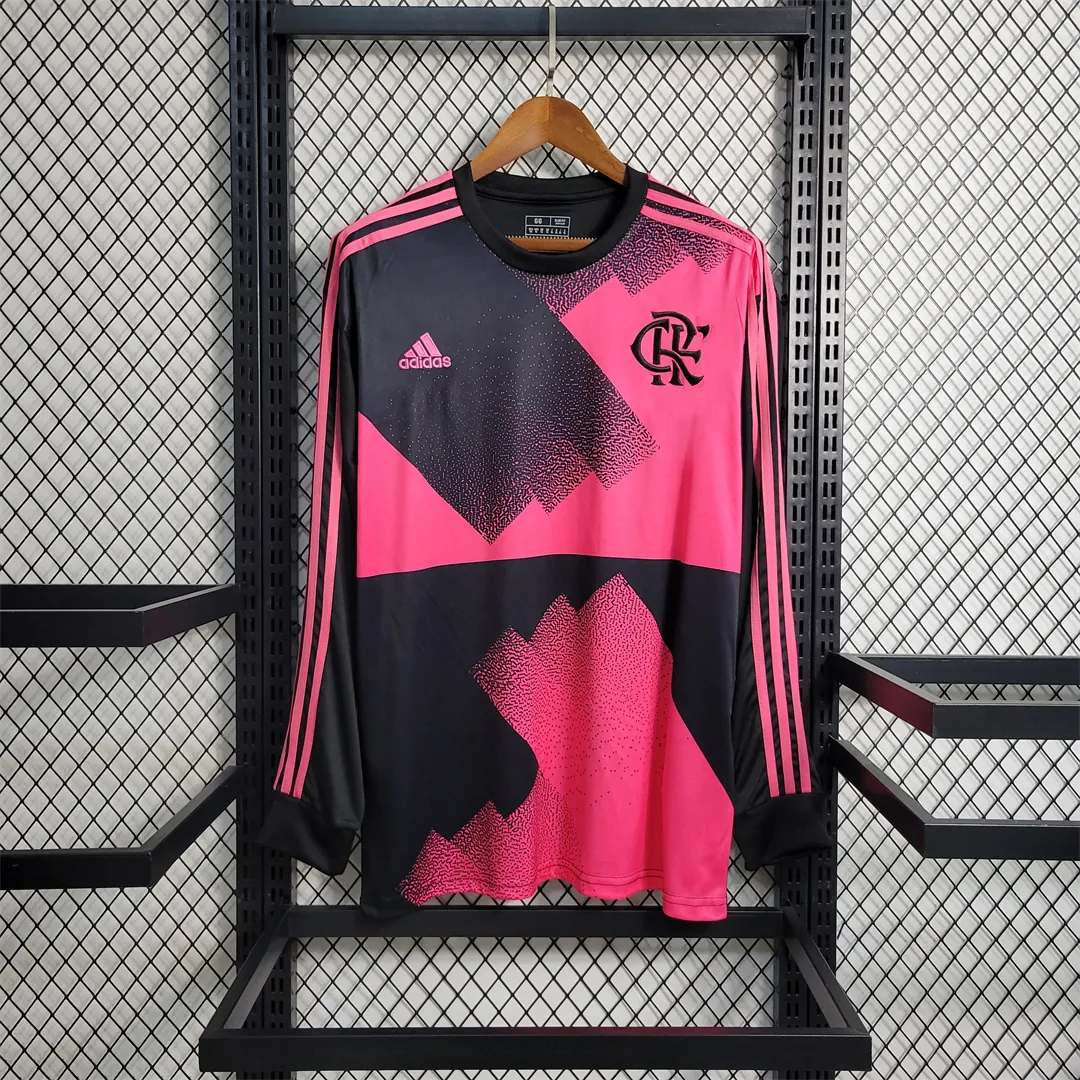 23-24 Flamengo Pink Long Sleeve 7