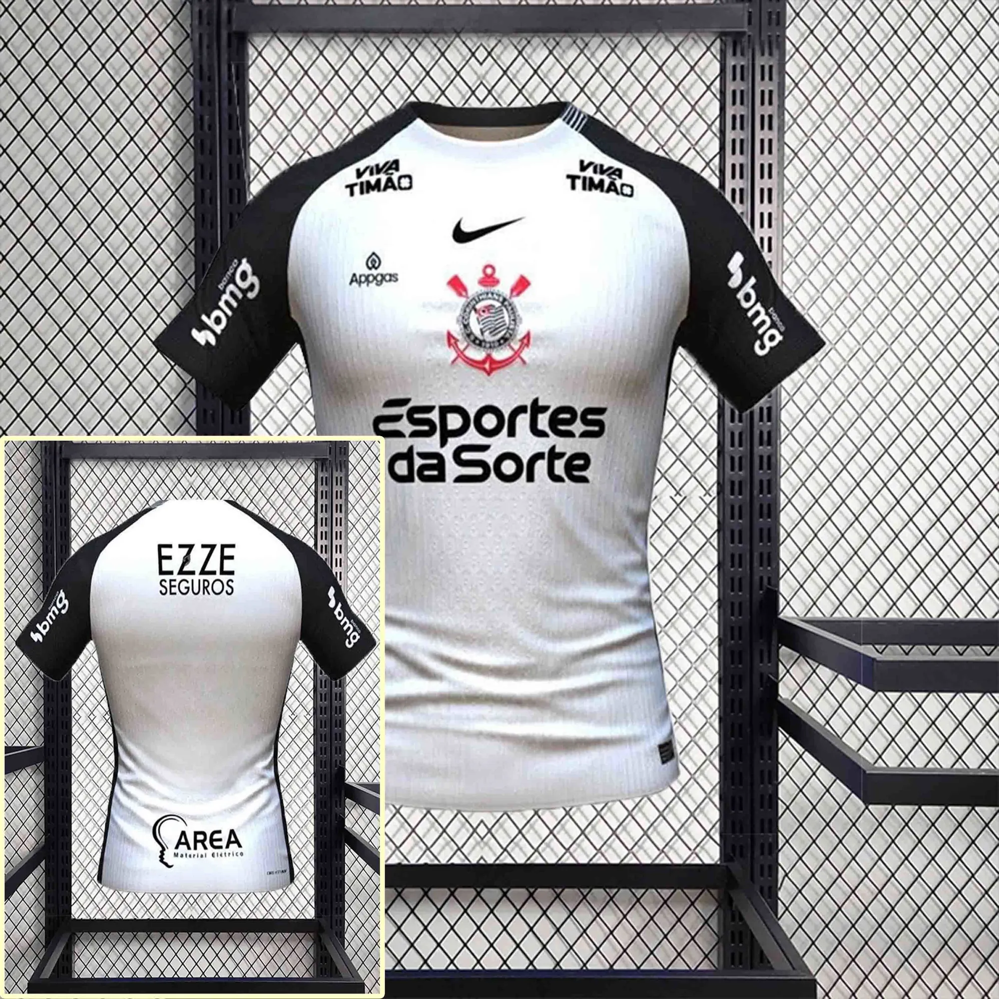25-26 All sponsor Corinthians Home Kit kit Soccer AAAAJersey Yupoo S-2XL 1