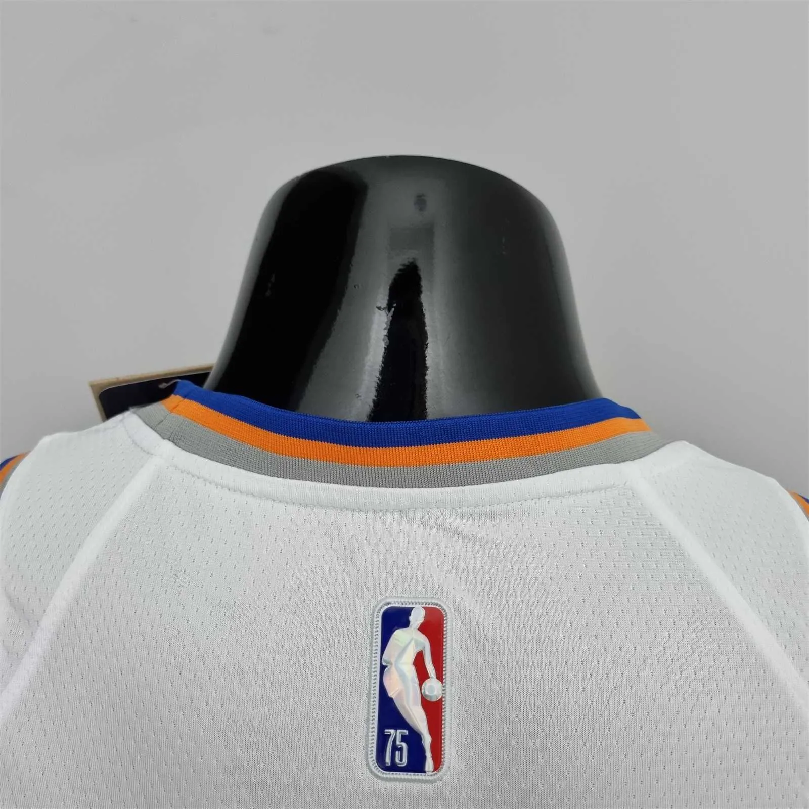 75th Anniversary Lin #17 New York Knicks White NBA Jersey 8