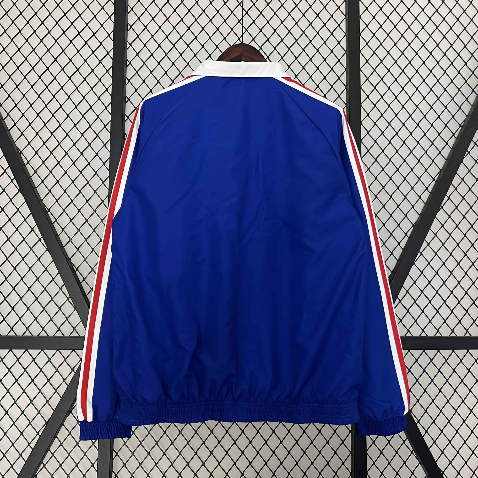 2024 France Reversible Windbreaker White&Blue Double-Sides Jacket Soccer Jerseys For Sale 3