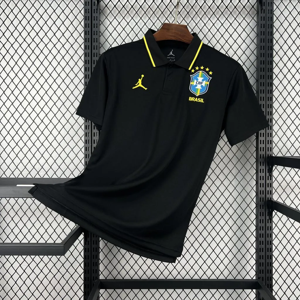 2026 Brazil Mens Polo Black T-Shirt AAAAJersey Supply Yupoo 5 1