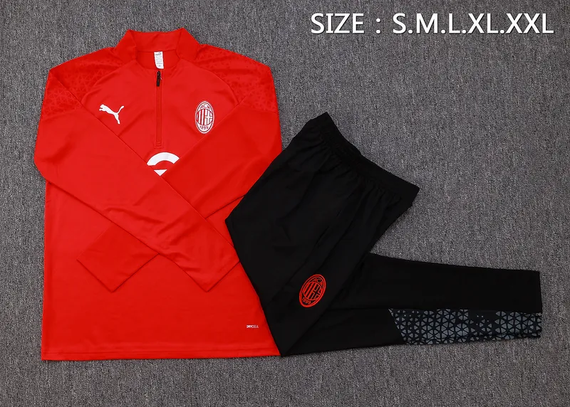 23-24 AC Milan Long Sleeve Training Suit Yupoo 1