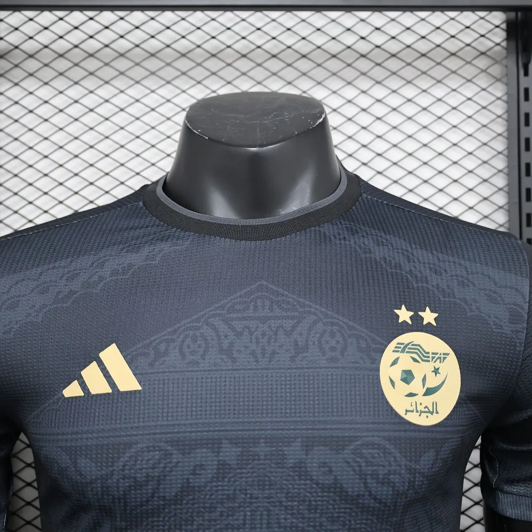 2023 Algeria Black Player Version S-XXL Cheap Football Kit 4