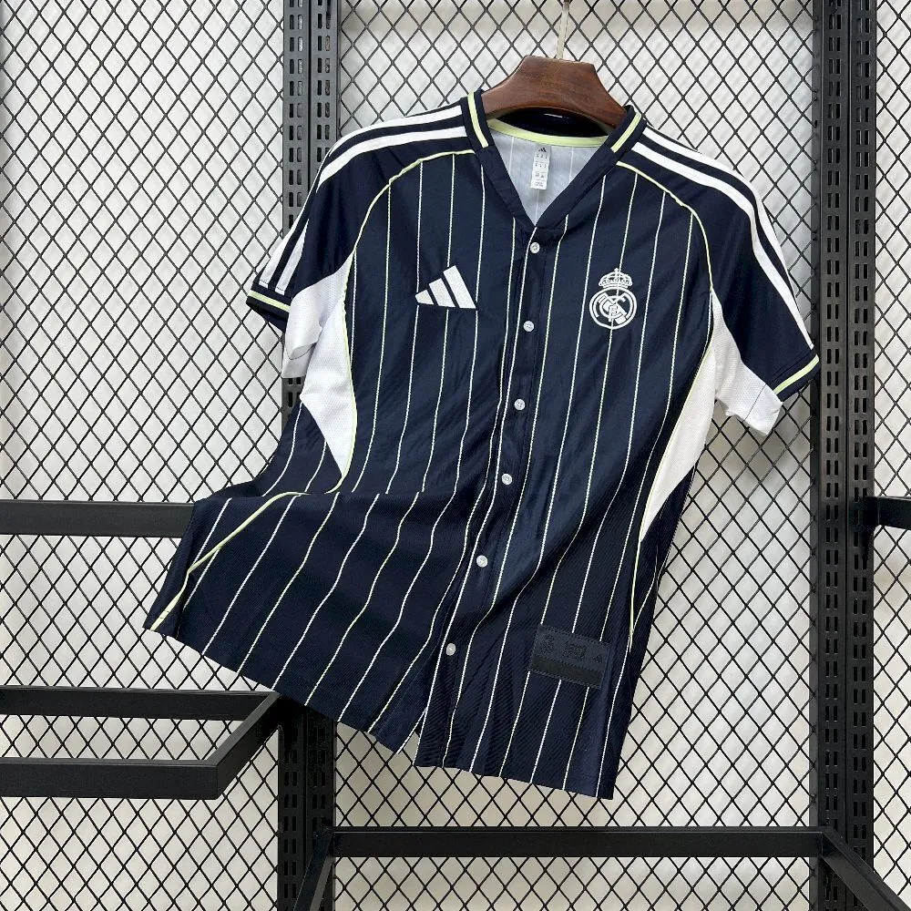 25-26 Real Madrid Baseball Uniform AAAAJersey Supply Yupoo 5