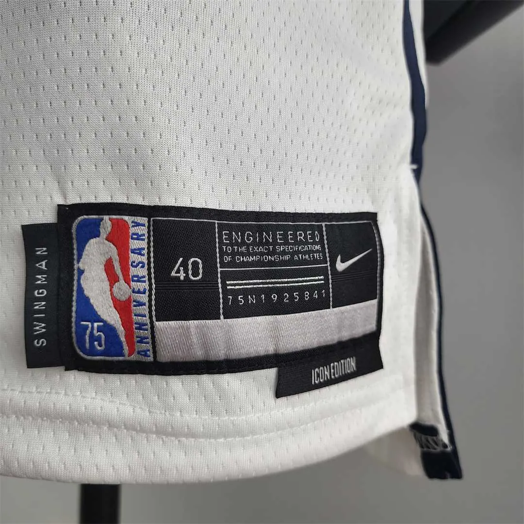 75th Anniversary JORDAN #23 Wizards Black Red White NBA Jersey 7