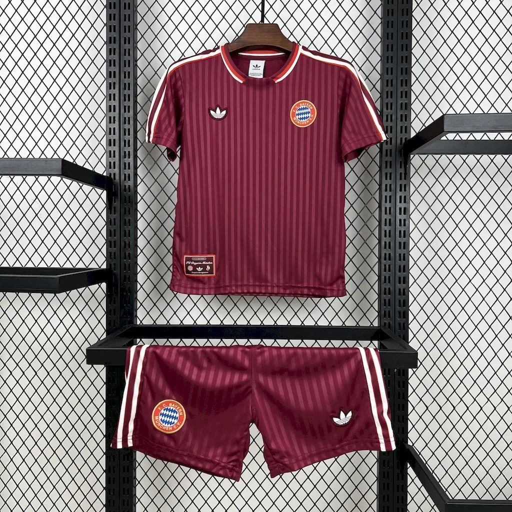 25-26 Bayern Munich Terrace Icons Kid Kits Youth Apparels AAAAJersey Wholesale Yupoo 9