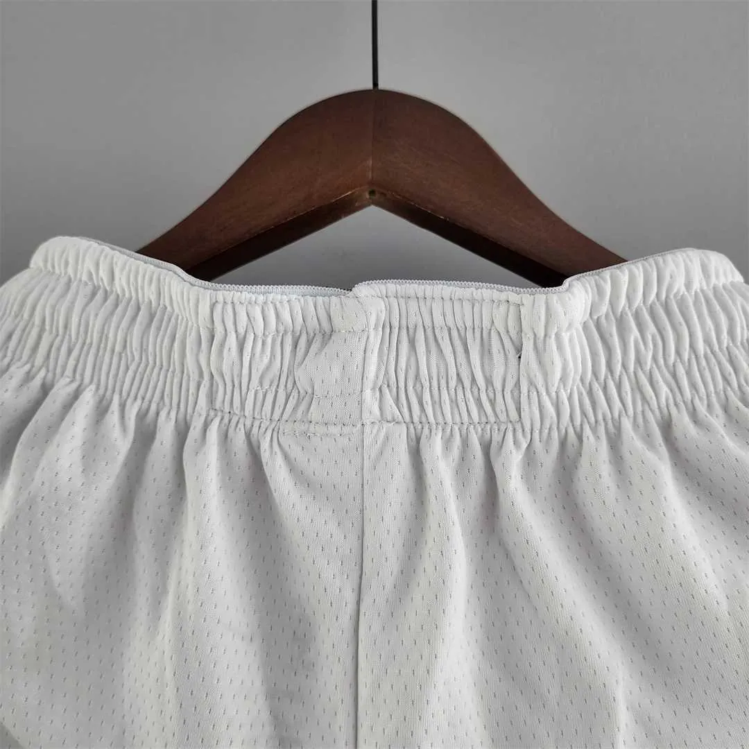 75th anniversary Brooklyn Nets White NBA shorts 8