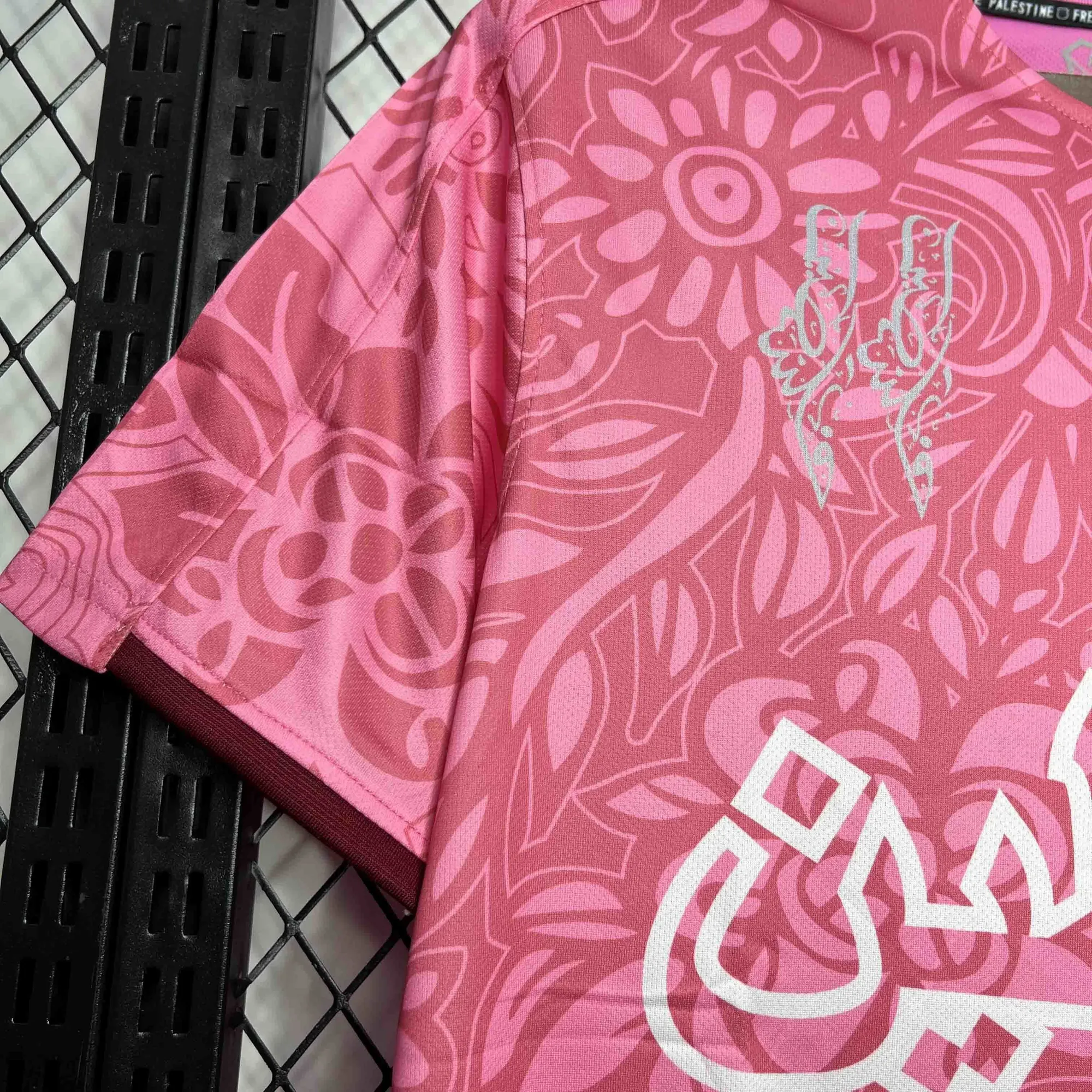 2024 Palestina Training Pink Kit Football Apparel AAAAJersey Wholesale Yupoo 3