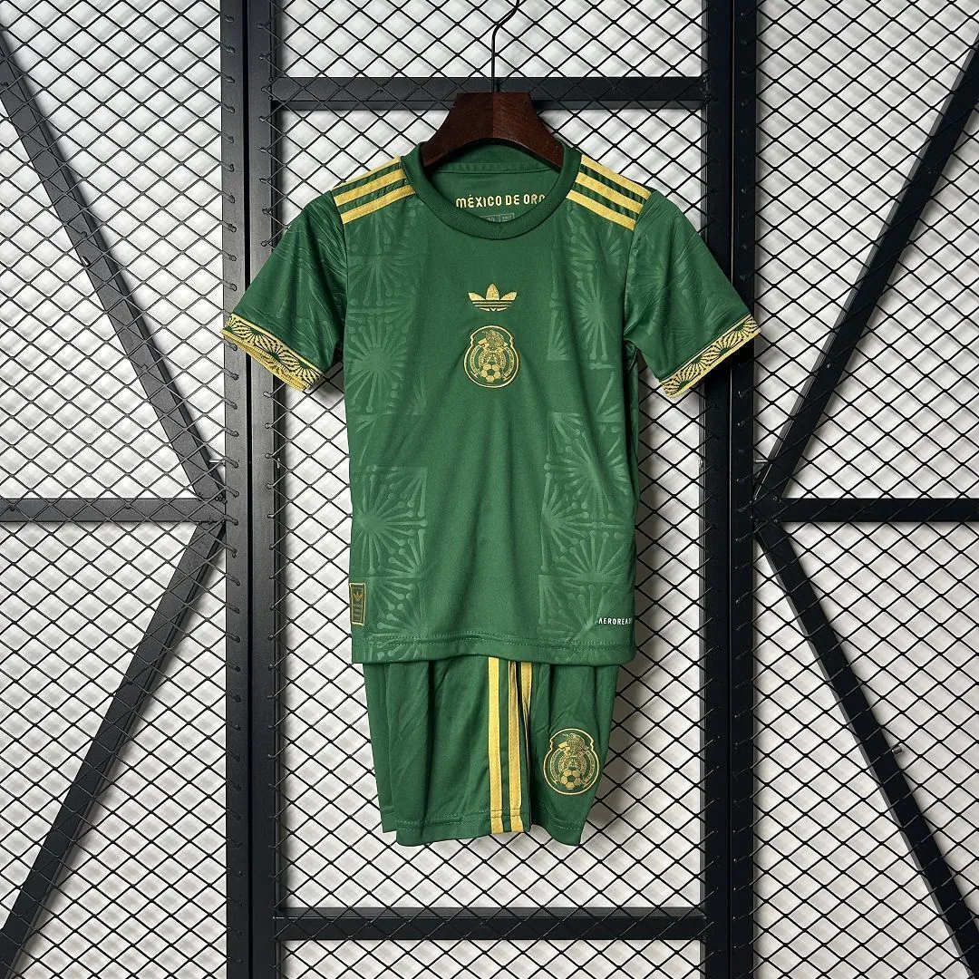 2025 Mexico Gold Cup Kid Kits Green Special Edition Youth Apparels AAAAJersey Supply Yupoo 8